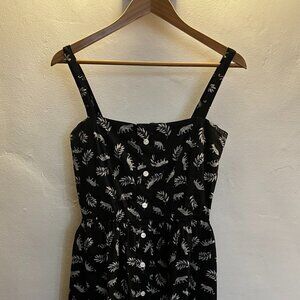 HVN Black Leopard Print Dress